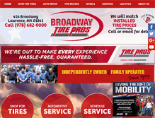 Tablet Screenshot of broadwaytire-auto.com